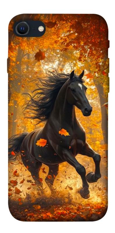Чехол itsPrint Autumn Horse для Apple iPhone SE (2020), животные, купить оптом с доставкой