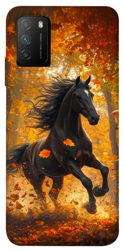 Чехол itsPrint Autumn Horse для Xiaomi Poco M3, животные, купить оптом с доставкой