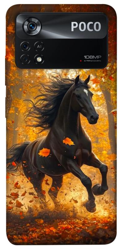 Чехол itsPrint Autumn Horse для Xiaomi Poco X4 Pro 5G, животные, купить оптом с доставкой
