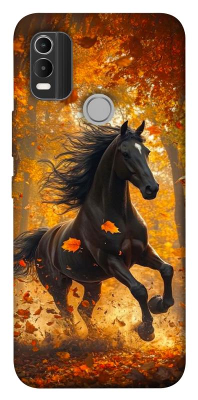 Чехол itsPrint Autumn Horse для Nokia C21 Plus, животные, купить оптом с доставкой
