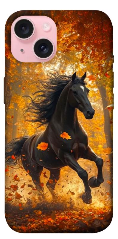 Чехол itsPrint Autumn Horse для Apple iPhone 15 (6.1"), животные, купить оптом с доставкой