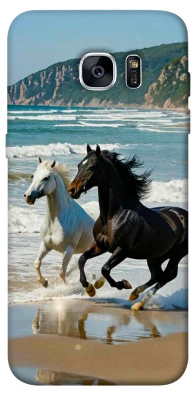 Чехол itsPrint Beach Horses для Samsung G935F Galaxy S7 Edge, животные, купить оптом с доставкой