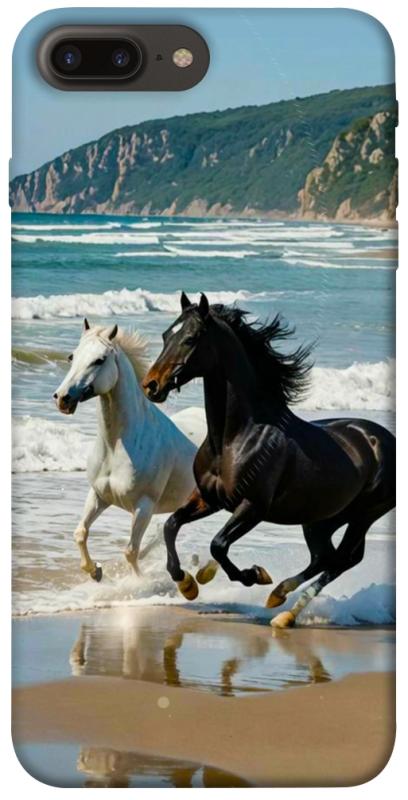 Чехол itsPrint Beach Horses для Apple iPhone 7 plus / 8 plus (5.5"), животные, купить оптом с доставкой