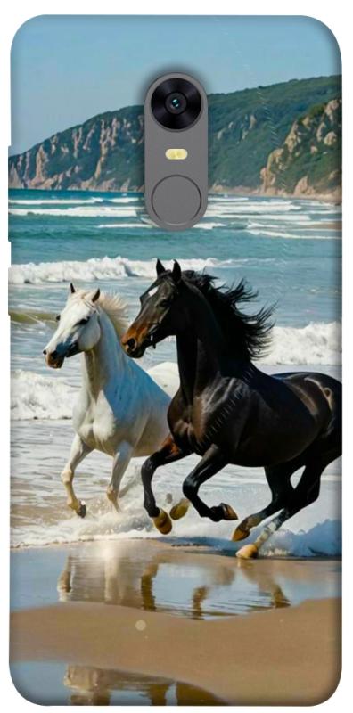 Чехол itsPrint Beach Horses для Xiaomi Redmi 5 Plus / Redmi Note 5 (Single Camera), животные, купить оптом с доставкой