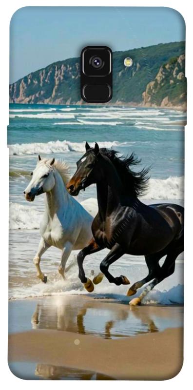 Чехол itsPrint Beach Horses для Samsung A530 Galaxy A8 (2018), животные, купить оптом с доставкой