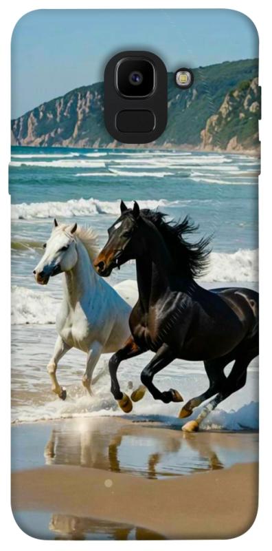 Чехол itsPrint Beach Horses для Samsung J600F Galaxy J6 (2018), животные, купить оптом с доставкой
