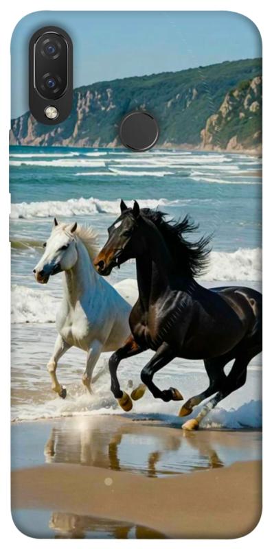 Чехол itsPrint Beach Horses для Huawei P Smart+ (nova 3i), животные, купить оптом с доставкой