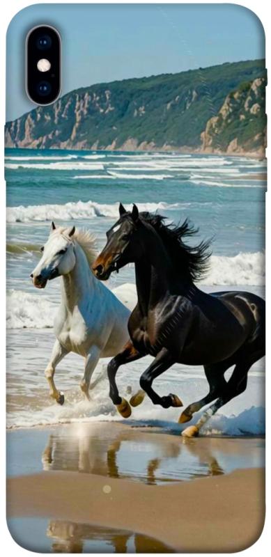 Чехол itsPrint Beach Horses для Apple iPhone XS Max (6.5"), животные, купить оптом с доставкой