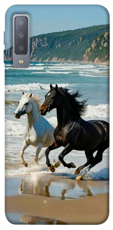 Чехол itsPrint Beach Horses для Samsung A750 Galaxy A7 (2018), животные, купить оптом с доставкой