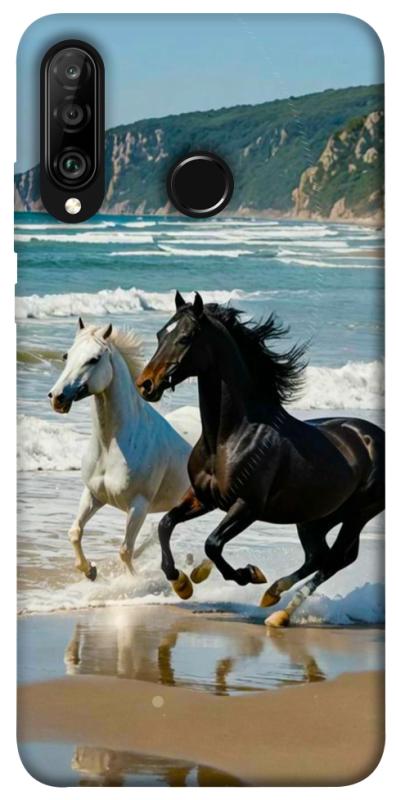 Чехол itsPrint Beach Horses для Huawei P30 lite, животные, купить оптом с доставкой