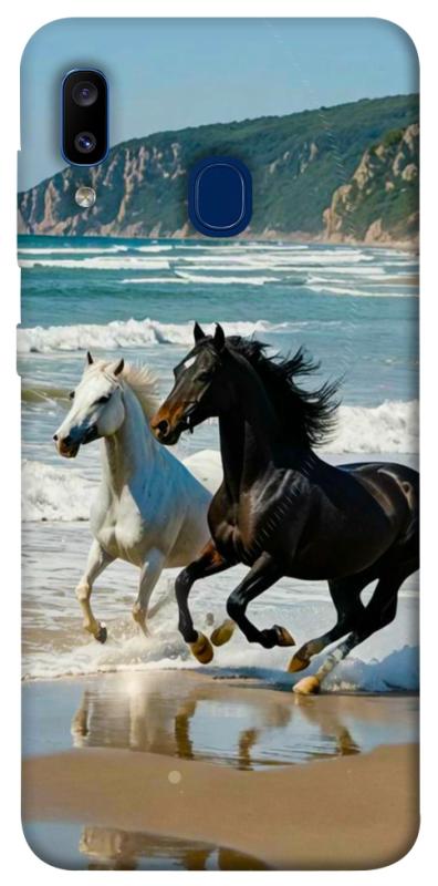 Чехол itsPrint Beach Horses для Samsung Galaxy A20 / A30, животные, купить оптом с доставкой