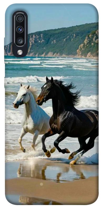 Чехол itsPrint Beach Horses для Samsung Galaxy A70 (A705F), животные, купить оптом с доставкой
