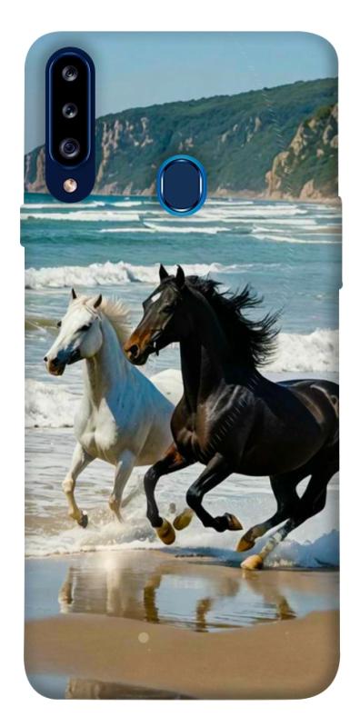 Чехол itsPrint Beach Horses для Samsung Galaxy A20s, животные, купить оптом с доставкой