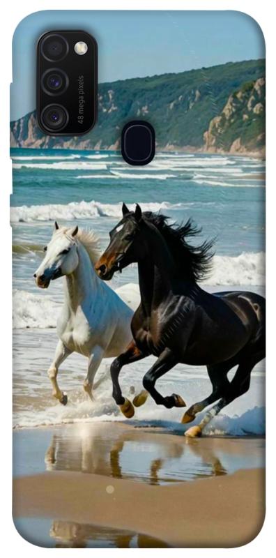 Чехол itsPrint Beach Horses для Samsung Galaxy M30s / M21, животные, купить оптом с доставкой