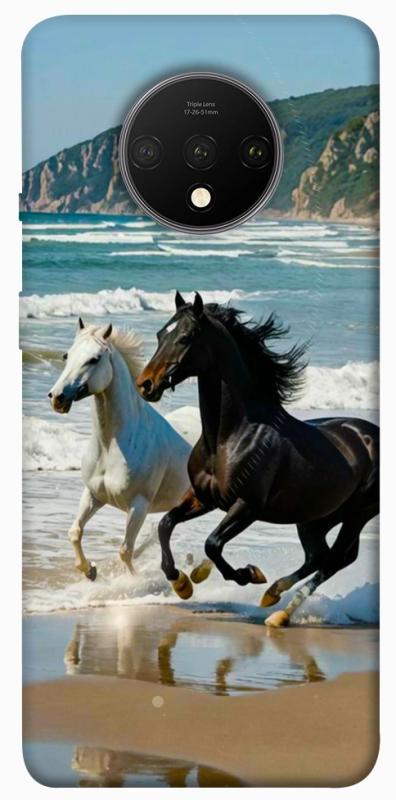 Чохол itsPrint Beach Horses для OnePlus 7T, тварини, купити оптом з доставкою
