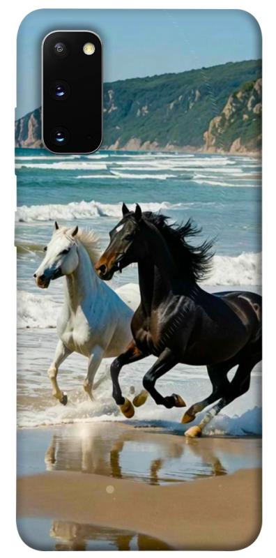 Чехол itsPrint Beach Horses для Samsung Galaxy S20, животные, купить оптом с доставкой