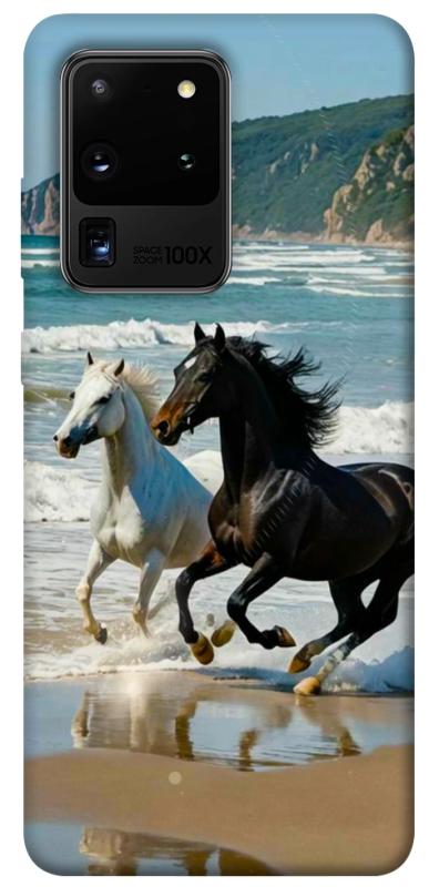Чехол itsPrint Beach Horses для Samsung Galaxy S20 Ultra, животные, купить оптом с доставкой