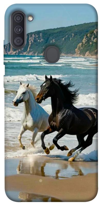 Чехол itsPrint Beach Horses для Samsung Galaxy A11, животные, купить оптом с доставкой