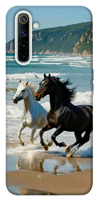 Чехол itsPrint Beach Horses для Realme 6, животные, купить оптом с доставкой