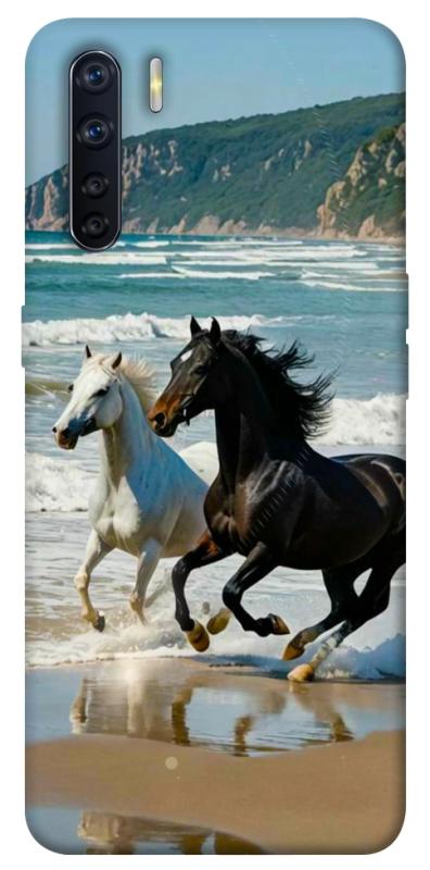 Чехол itsPrint Beach Horses для Oppo A91, животные, купить оптом с доставкой