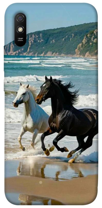 Чехол itsPrint Beach Horses для Xiaomi Redmi 9A, животные, купить оптом с доставкой