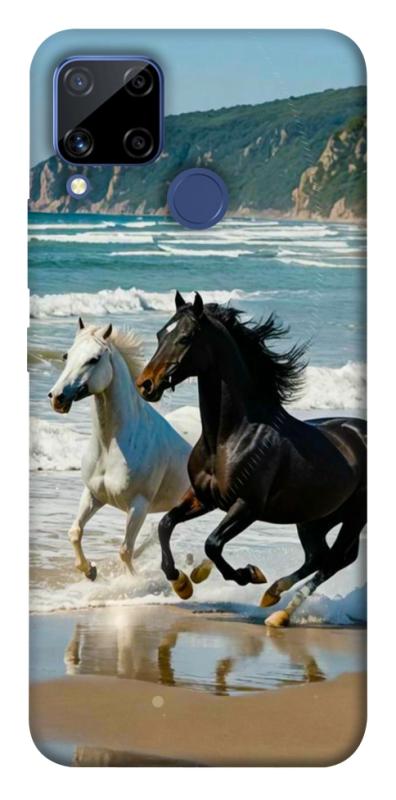 Чехол itsPrint Beach Horses для Realme C15, животные, купить оптом с доставкой