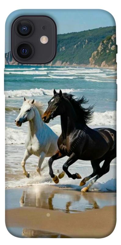Чохол itsPrint Beach Horses для Apple iPhone 12 Pro (6.1"), тварини, купити оптом з доставкою