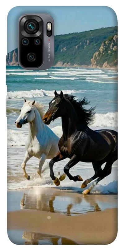 Чехол itsPrint Beach Horses для Xiaomi Redmi Note 10 / Note 10s, животные, купить оптом с доставкой