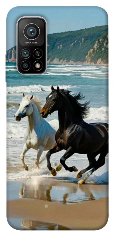 Чехол itsPrint Beach Horses для Xiaomi Mi 10T, животные, купить оптом с доставкой