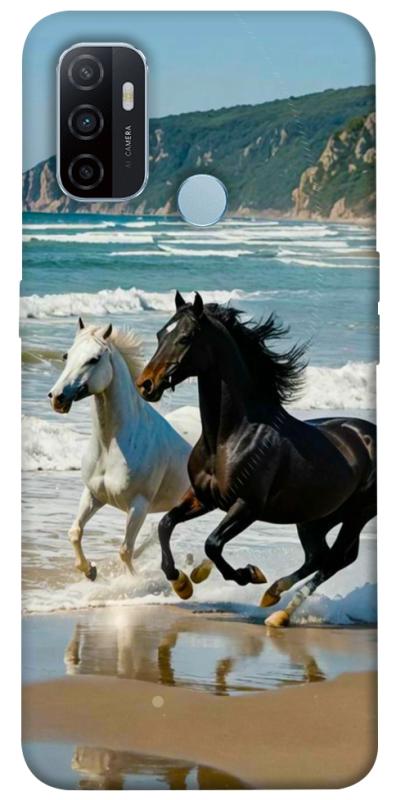 Чехол itsPrint Beach Horses для Oppo A53 / A32 / A33, животные, купить оптом с доставкой