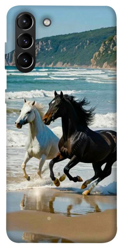 Чехол itsPrint Beach Horses для Samsung Galaxy S21+, животные, купить оптом с доставкой