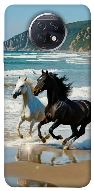 Чехол itsPrint Beach Horses для Xiaomi Redmi Note 9 5G / Note 9T, животные, купить оптом с доставкой