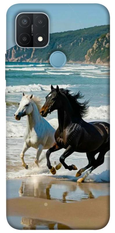 Чехол itsPrint Beach Horses для Oppo A15s / A15, животные, купить оптом с доставкой