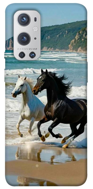 Чехол itsPrint Beach Horses для OnePlus 9 Pro, животные, купить оптом с доставкой