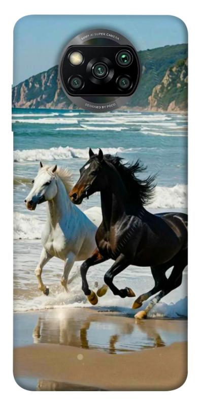 Чехол itsPrint Beach Horses для Xiaomi Poco X3 NFC / Poco X3 Pro, животные, купить оптом с доставкой