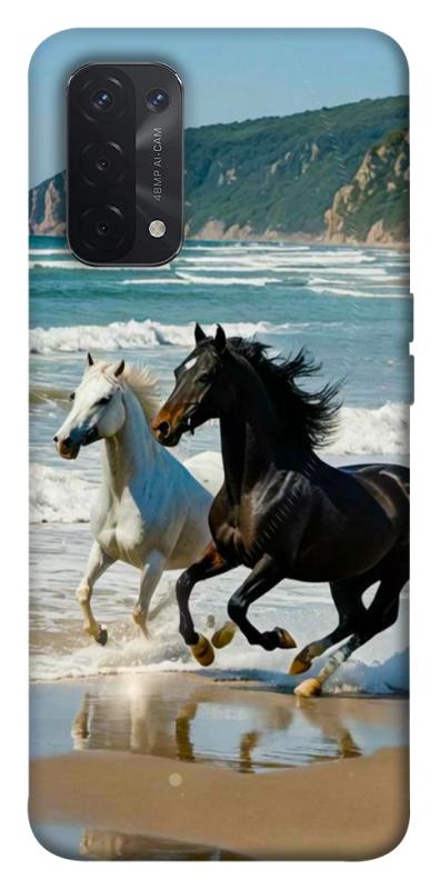 Чехол itsPrint Beach Horses для Oppo A54 4G, животные, купить оптом с доставкой