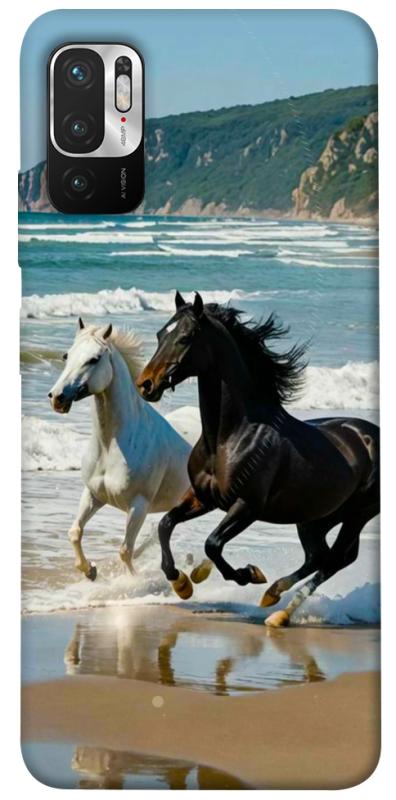 Чехол itsPrint Beach Horses для Xiaomi Redmi Note 10 5G, животные, купить оптом с доставкой