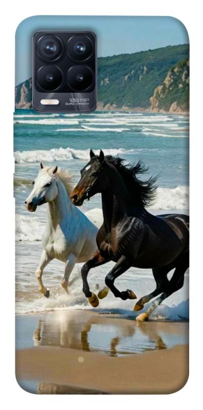 Чохол itsPrint Beach Horses для Realme 8, тварини, купити оптом з доставкою