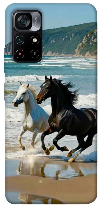 Чехол itsPrint Beach Horses для Xiaomi Poco M4 Pro 5G, животные, купить оптом с доставкой