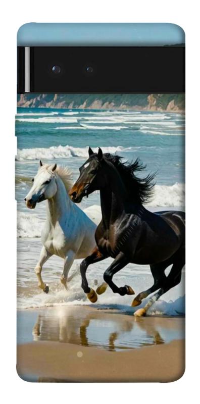 Чехол itsPrint Beach Horses для Google Pixel 6, животные, купить оптом с доставкой
