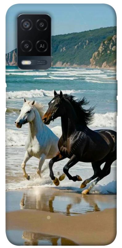 Чехол itsPrint Beach Horses для Oppo A16s / A16, животные, купить оптом с доставкой
