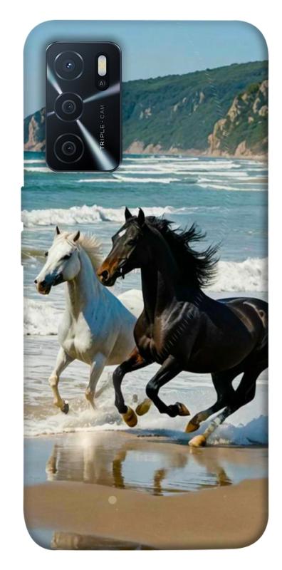 Чехол itsPrint Beach Horses для Oppo A16s / A16, животные, купить оптом с доставкой