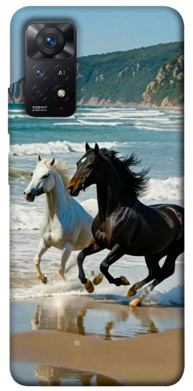 Чехол itsPrint Beach Horses для Xiaomi Redmi Note 11 Pro 4G/5G, животные, купить оптом с доставкой