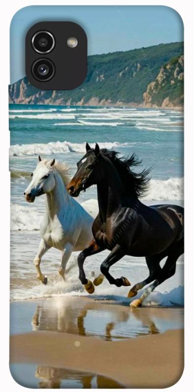 Чохол itsPrint Beach Horses для Samsung Galaxy A03, тварини, купити оптом з доставкою