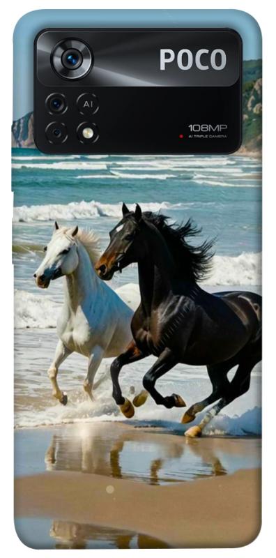 Чехол itsPrint Beach Horses для Xiaomi Poco X4 Pro 5G, животные, купить оптом с доставкой