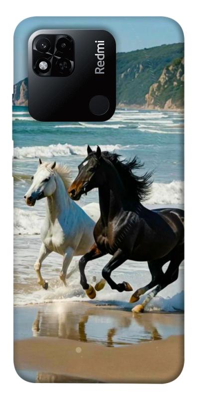 Чехол itsPrint Beach Horses для Xiaomi Redmi 10A, животные, купить оптом с доставкой