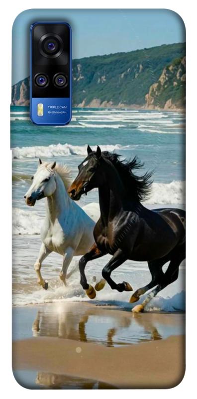 Чехол itsPrint Beach Horses для Vivo Y51a, животные, купить оптом с доставкой
