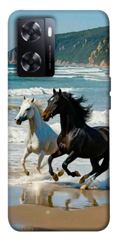 Чехол itsPrint Beach Horses для OnePlus Nord N20 SE, животные, купить оптом с доставкой