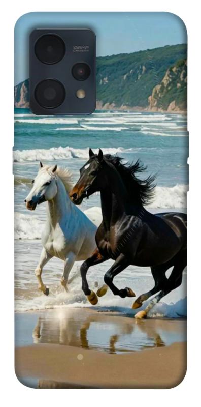 Чехол itsPrint Beach Horses для Realme 9 4G / 9 Pro+, животные, купить оптом с доставкой