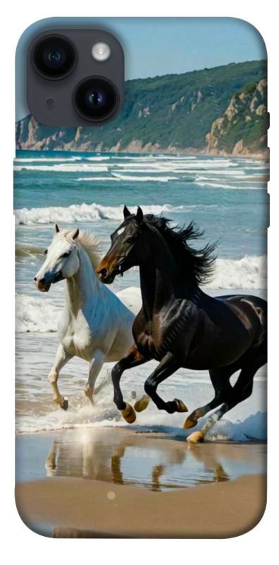 Чехол itsPrint Beach Horses для Apple iPhone 14 Plus (6.7"), животные, купить оптом с доставкой